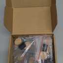 Stair Handrail Bolt Kit - Includes (10) Rail Bolts (3 1/2" x 5/16"), (10) Shoulder Nuts, (10) Plastic Curved Washers, and (10) 1" Paint Grade Tapered Hardwood Plugs