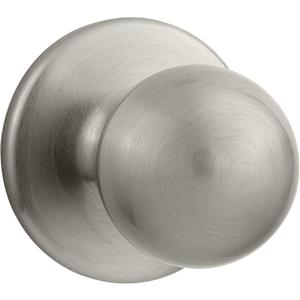 Kwikset Polo Interior Passage Door Knob, Handle For Closet and Hallway Doors, Non-Locking Doorknob in Satin Nickel, with Microban Protection