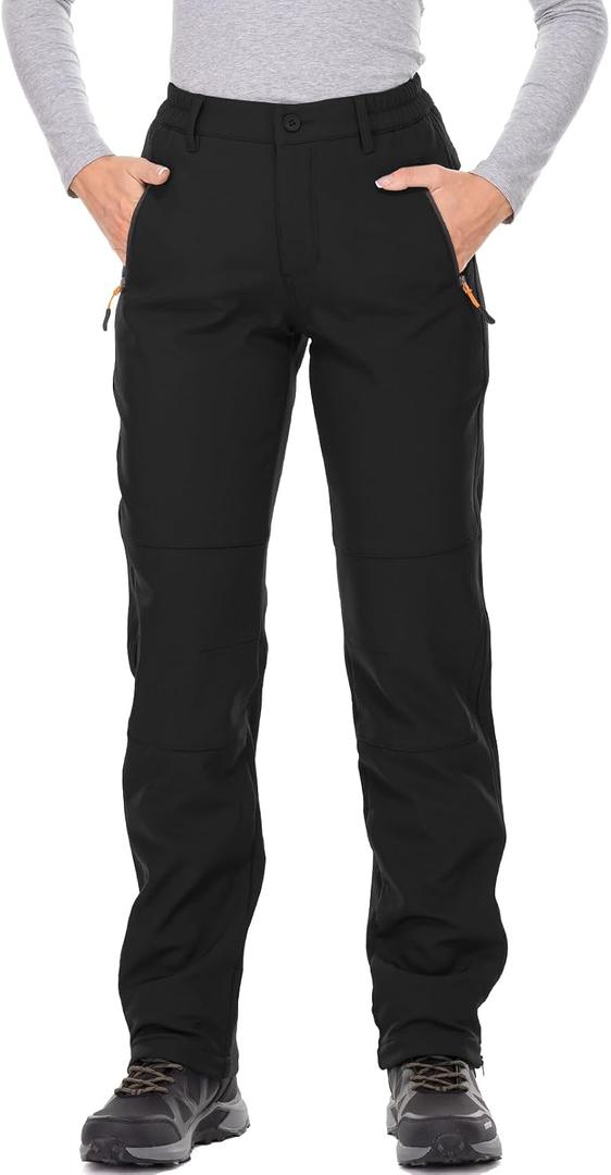 Jessie Kidden Women's Waterproof Pants Hiking Ski Snow Fish Fleece Lined Insulated Outdoor Golf Travel Pant, 16