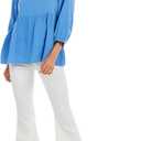 Mud Pie Women's Sydney Top (Large, Blue)