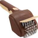 Electric Grill Brush for Outdoor Grill, Cordless Electric Grill Cleaner, Rechargeable Grill Cleaning Stainless Steel Brush, Grill Scraper, BBQ Accessories Brown