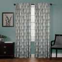 Zenna Home Smart Curtains 100% Blackout Window Curtain, Damask Ultimate Light Blocker (1 Panel), 40 Inches x 84 Inches, Charcoal
