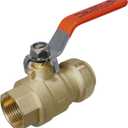 XFITTING 1 in Push Fit X 1 in Female NPT Ball Valve, 1 Inch Push to Connect Female Ball Valve, 1 Piece