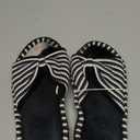 DL Women's Memory Foam Open Toe Slide Slippers with Cute Bow and Cozy Terry Lining, Slip-on House Shoes Spa Mules Sandals with Indoor Outdoor Rubber Sole (7-8, Black)