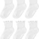 Simply Kids Toddler Ruffle Socks with Grips for Baby Girls (6 Pairs), 6 Months to 9 Years (1-3T)