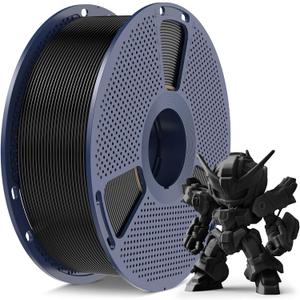 SUNLU High Speed PLA Meta Filament, 1KG PLA 3D Printer Filament 1.75mm, Tougher Neatly Wound 3D Filament, Dimensional Accuracy +/- 0.02 mm, Fits for Most FDM 3D Printers, 1KG Spool(2.2lbs), Black