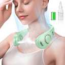 Personal Fan Neck Fan Mister-Fold away Wearable around the Neck Fan, Cordless Bladeless Personal Cooling Device,Neck Coolers for Women Men Kids Dad Mom Extremely Hot Weather Indoor Outdoor Green, 1.8 x 4.8 x 6.8 inches