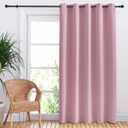 NICETOWN Bedroom Blackout Curtain Panel, 1 Panel, 70 x 84 inch, Rouge Pink, Privacy Window Thermal Insulated Blackout Drape/Drapery for Loft, Guestroom