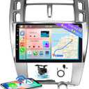 Hikity 8 Core Android Car Stereo for Hyundai Tucson 2006-2009 Radio 4+64G 10.1 Inch IPS Touchscreen Car Radio Wireless Carplay Android Auto 59UI GPS WiFi 32EQ DSP Backup Camrea