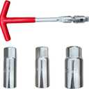 Spark Plug Socket Wrench,T-Handle Universal (14mm/16mm/21mm) Spark Plug Socket, Spark Plug Remover and Installer Tool for Motorcycles, Lawn Mowers and Small Motor Vehicles, etc.