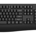 Wireless Keyboard and Mouse Combo, EDJO 2.4G FullSized Ergonomic Computer Keyboard with Wrist Rest and 3 Level DPI Adjustable Wireless Mouse for Windows, Mac OS Desktop/Laptop/PC