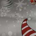 Christmas Round Rug 3ft Area Rugs for Living Room Rug, Winter Gnome Circle Rug Non-Slip Carpets Kids Bedroom Bathroom Indoor Outdoor Rugs Xmas Decor, Grey