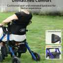 VOCIC Z51 Walker for Seniors, 2 in 1 Walker Wheelchair Combo, All Terrain