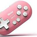 8Bitdo Zero 2 Bluetooth Gamepad Keychain Sized Mini Controller for Switch, Windows, Android, macOS & Raspberry Pi(Pink Edition) - Nintendo Switch