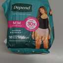 Depend Fresh Protection Adult Diapers, Incontinence & Postpartum Bladder Leak Underwear for Women, Disposable, Maximum, Medium, Blush, 18 Count