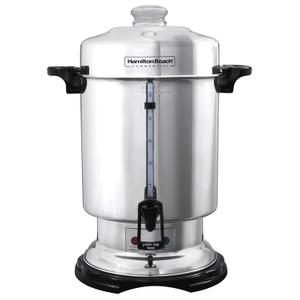 Hamilton Beach Commercial Coffee Urn & Hot Beverage Dispenser, 60 Cup Capacity, Polished Stainless Steel (D50065)