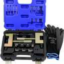Kuntech Engine Timing Chain Removal Installer Tool Kit Compatible with Mercedes Benz M271 M272 M273 M274 M276, Camshaft Riveting Tool Kit with Carrying Case & Gloves