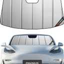 Windshield Sun Shade for Tesla Model 3 2018-2025, Model Y 2020-2025 Front Window Sunshade - Safeguard