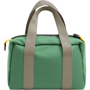 16 Inch Canvas Tool Bag, Small Tool Bag for Men, Large Capacity Wide Mouth Tool Organizer Tote Bag for Storage Hand Tools Wrenches (Green, 16 Inch)