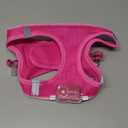 Light Up Dog Harness, Rechargeable LED Dog Harness for Small Medium Large Dogs, Reflective Lighted Safety Vest for Night Walking & Camping, Lightweight & Adjustable, Pink, L