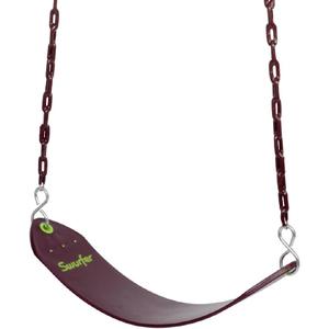 Swurfer Tree Outdoor Swing Set Swings Playground Swing Seat Replacement, Swing Set Accessories, Easy Installation, Comfortable Heavy Duty Rubber Coated Chains, Weather Resistant, Ages 4 and Up