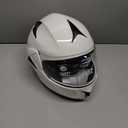 Westt Motorcycle Helmets Modular Motorcycle Helmet for Adults Motorbike Helmet ATV Helmet with Dual Visor for Men & Women Full Face Helmet Flip Up Motorcycle Helmet DOT Approved (Medium, White)