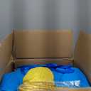 Little Tikes Jump 'n Slide Inflatable Bouncer Includes Heavy Duty Blower With GFCI, Stakes, Repair Patches, And Storage Bag, for Kids Ages 3-8 Years (Regular, Multi)