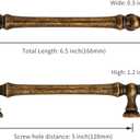 Asidrama 10 Pack 5 Inch(128mm) Antique Brass Kitchen Cabinet Handles, Vintage Retro Cabinet Pulls Kitchen Cabinet Hardware for Cupboard Drawer Pulls