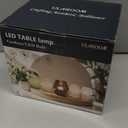 Battery Operated Mushroom Lamp - Vintage Small Table Lamp with Timer, Cordless Bedside Nightstand Lamp, Glass Battery Powered Lamp for Bedroom Kitchen Living Room Shelf Decor Aesthetic Amber