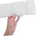 Toyvian Garden Edging Fence with Nails 10-Pack Plastic Landscape Border for Lawn Flower Beds Vegetable Gardens Decorative Stone Look Garden Divider Easy DIY Installation (White)