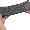 Nillkin Foldable Keyboard with Touchpad, Bluetooth Keyboard with Number Pad, Full Size Keys, Large Trackpad Small Travel Portable Keyboards for iPad Laptop PC Tablets -Black