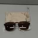 WMP Eyewear - Men's Polarized Square Sunglasses, Wide Fit: Modern Retro Style with Unique Color Combos (Crystal Verde / Dark Brown Lens)