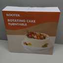 Kootek Cake Stand, 11 Inch Rotating Cake Turntable for Decorating, Display & Baking, Smooth Revolving Spinner Stand (White)