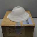 Aspen Creative 23517-11, Alabaster Replacement Glass Shade for Medium Base Socket Torchiere Lamp, Swag Lamp and Pendant & Island Fixture, 12-1/4" Diameter x 4-3/4" Height