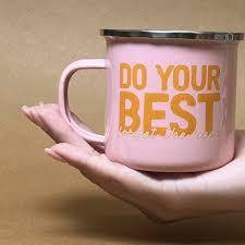 Do Your BEST Funny Bernese Mountain Dog Lover Pet Owner Idea - 12 Oz Pink Stainless Steel Camping Mug