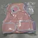 Avont 3 Pack Frenchie Dog Diapers Female, Washable Reusable Girl Doggie Pants for Period Heat Cycle, Full Body Cover Onesie with Adjustable Straps -Pink/Purple/Blue L