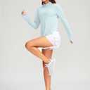 Soothfeel Women's UPF 50+ Shirts Long Sleeve 1/4 Zip Pullover UV Sun Protection Golf Shirt Workout Athletic Tops for Women (Gray, M)