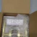 Goldenwarm 1 Pack Gold Door Handles Interior, Brushed Gold Privacy Lever Door Handle, Heavy Duty Interior Bedroom Door Lever Pack, Door Handles for Bathroom