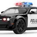 Police Car Toys for Boys Age 3-12 Metal Toy Cars with Light and Sound Pull Back Diecast Model Car Collectable Muscle Cars for Kids 3+ Year Olds