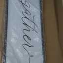 LuZhiQiang Gather Wall Decor 40"x15" for Dining Room Kitchen Home Modern Farmhouse Minimalist Art for Family Gathering Thanksgiving Holiday Home Decor Large Wood Framed Wall Hanging (Black)