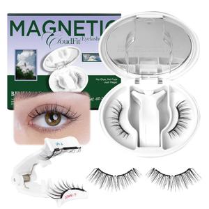BEYELIAN Magnetic Eyelashes with Applicator, Upgrade Soft Magnetic Lashes Portable Magnetic Eyelashes Natural Look, Reusable, No Glue Needed Fales Eyelashes for Eye YT25 (All-In-One & Comfortable)