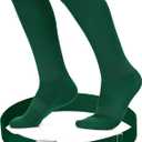 Youth Baseball Socks and Belt Set  Baseball or Softball Socks and Adjustable Belt (Small, Dark Green)