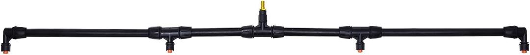 4-Nozzle Poly Boom Wand with 3/8" Brass Fitting  Convertible to 2 Nozzles, Lightweight for Garden, Farm