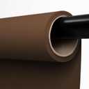 Kate Seamless Paper Backdrop Brown Paper Backdrop Seamless Backdrop Paper Rolls (53''x16.4' Coco Brown)