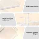 4 Tier Cupcake Stand, Acrylic Dessert Tree Tower Display Holder for Wedding Birthday Party Candy Bar Decor