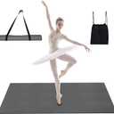 Portable Dance Floor Mat, Reversible Non-Slip Surface for Ballet, Tap, Jazz & Pop Dance, 48x36in with Carry Backpack & Straps – Lightweight & Easy to Store