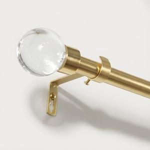 NICETOWN Gold Curtain Rod attachments, Set for Bedroom, (attachments only)