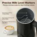 Milk Frother, 4 in 1 Electric Milk Steamer, 11.8oz/350m Automatic Warm and Cold Foam Maker for Coffee, Latte, Cappuccino, Hot Chocolate, Dishwasher Safe