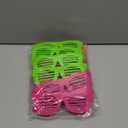 Mega-L 12 Pcs Glow in The Dark Glasses, Glow in The Dark Party Supplies, Neon Luminous Blacklight Eyeglasses Party Favors, Glow Photo Booth Props Eyewear Accessories for Women, Men, Adult Halloween