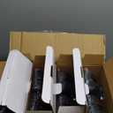 CM MZY Black Housing Exit Sign with Emergency Light, Red Exit Signs with Battery Backup,Combo for Business,Two Adjustable Square Head,US Standards,UL Certified,120/277V AC,4 Pack